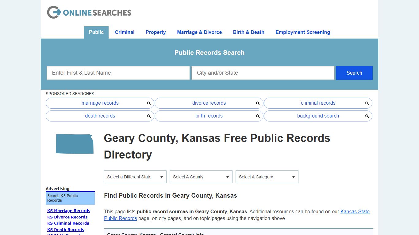 Geary County, Kansas Public Records Directory